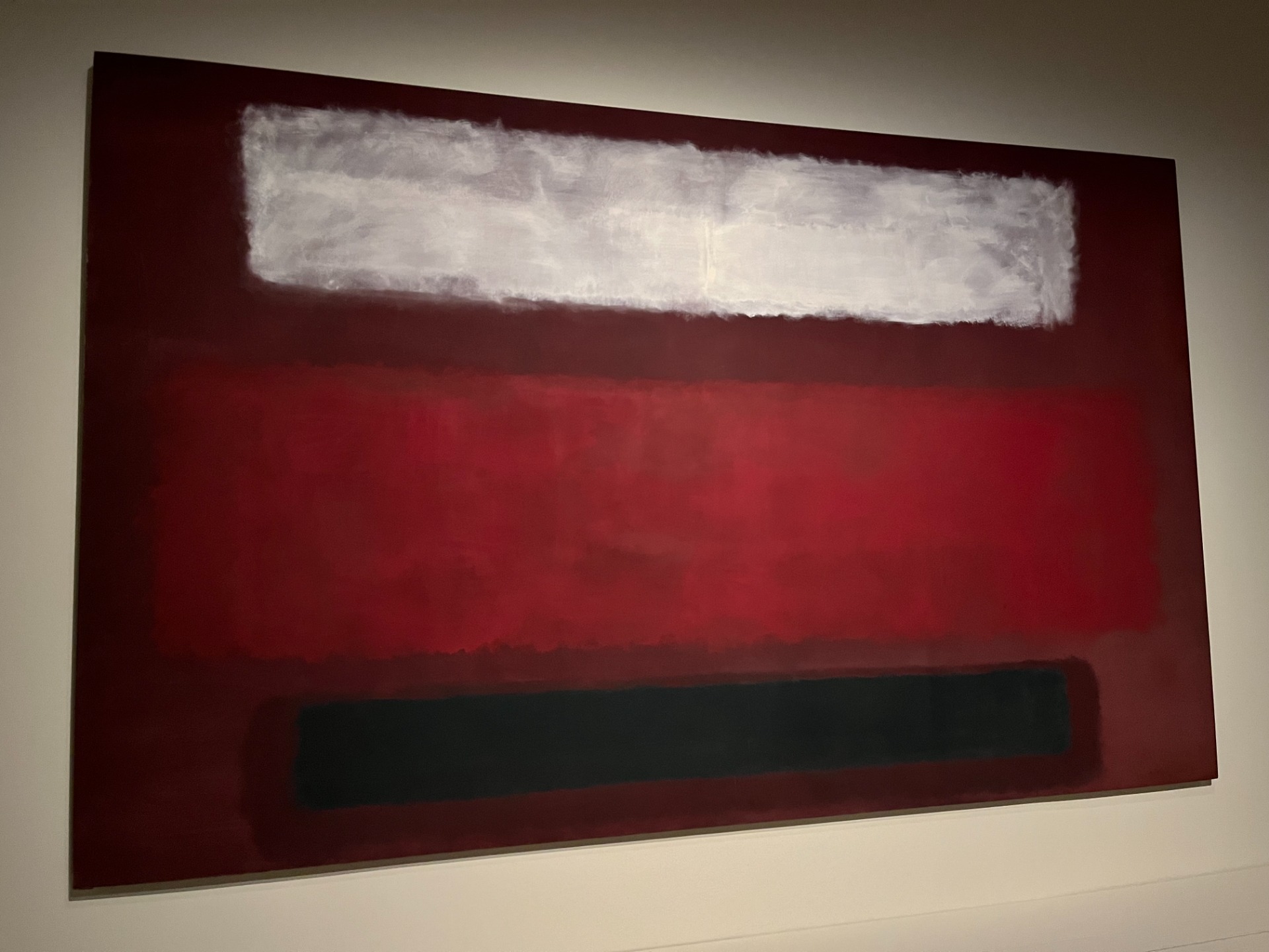 NO. 9 (White and Black on Wine), 1958