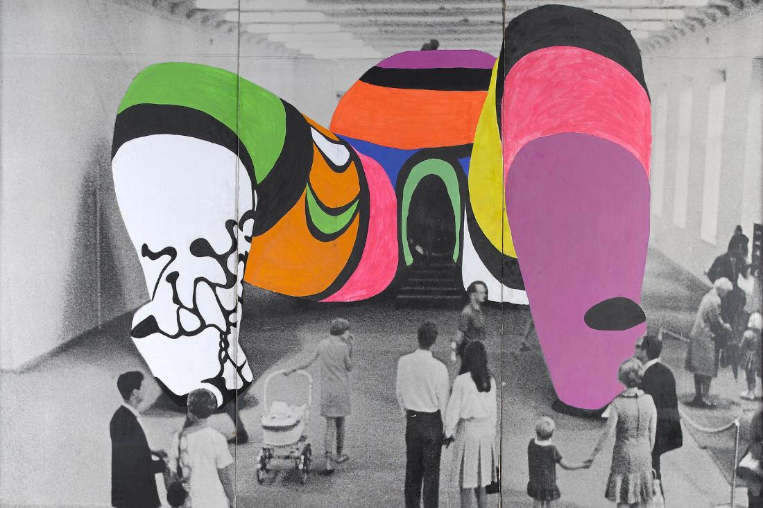 Niki de Saint Phalle, Photo repeinte de "Hon", 1979. Niki Charitable Art Foundation, Santee, Californie © 2025 Niki Charitable Art Foundation / Adagp, Paris